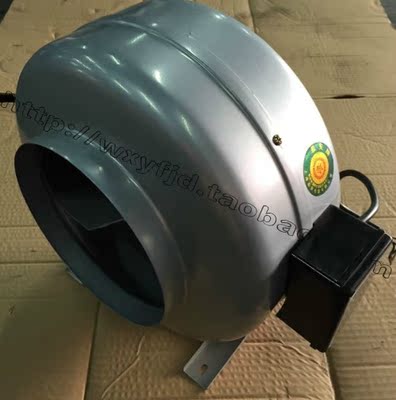 超低价盈安圆形同轴管道风机抽送离心风机厨房排气扇200