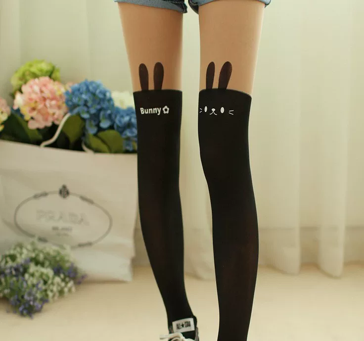 Thin sexy tights, base high boots, Korean style