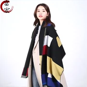Khăn quàng nữ sinh viên Hàn Quốc chải mùa thu và mùa đông bằng khăn len gió nam cho nam