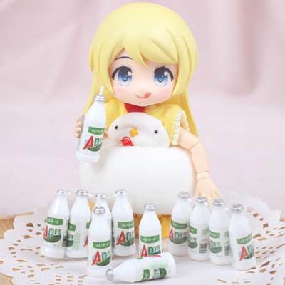 taobao agent OB11GSC clay BJD12 points micro -shrinkable food and play AD calcium milk doll shooting props photography accessories blind box drink