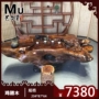 Gà cánh gỗ chạm khắc trà Đài Loan đầu cây trà nghệ thuật Kung Fu bàn cà phê gỗ tổng thể gốc cây rắn gỗ bàn trà kinh tế loại 47 - Các món ăn khao khát gốc bộ bàn ghế bằng gốc cây