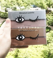 SEPHORA Sephora Eyes Eyeshadow Palette Sáu màu Vàng Vàng Xám Xám Nâu hun khói phấn mắt chanel