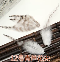 № 12 натуральный цвет синие и белые кончики