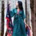 Trang phục mới của người Thổ Nhĩ Kỳ quần áo phụ nữ dân tộc Tân Cương Thanh Hải Hồ Vân Nam Lệ Giang váy du lịch ảnh váy dài - Váy dài Váy dài