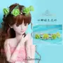 60cm ba điểm bjd Katie búp bê phụ kiện vòng hoa DIY handmade tùy chỉnh hoa hồng vòng hoa đội đầu lãng mạn búp bê lol surprise