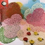Mẫu giáo sáng tạo môi trường DIY vật liệu bố trí dây giấy mat hoa mat màu trang trí thủ công dán đồ chơi sáng tạo mầm non