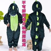 Bear Big Bear II Dinosaur Flannel Chàng trai và cô gái Hoạt hình Động vật Bộ đồ ngủ Xiêm Trẻ em Thu đông Chàng trai Dịch vụ tại nhà