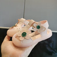 Детские сандалии, детская нескользящая обувь для принцессы для раннего возраста для девочек, коллекция 2023, мягкая подошва, 0-3 лет