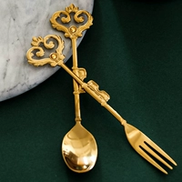 Кофейная ложка из нержавеющей стали, роскошная десертная палочка для смешивания, креативная милая вилка для фруктов для домашнего использования