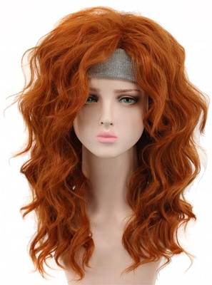 taobao agent Jiasini cos little Dingdang and pirate fairy Sarina brown brown curly hair style cosplay wig