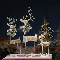 Рождественский олень, Железное искусство, платиновая лосей окно столовая настольная орнамент рождественская сцена