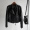 2018 hàng thủy triều mùa thu phong cách mới cổ áo đôi dây kéo glossy da xe máy áo khoác nữ rửa sạch ngắn PU leather jacket
