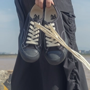 2018 mới mùa xuân giày vải retro Nhật Bản giày nam màu đen những người yêu thích giày phiên bản Hàn Quốc hoang dã của mùa hè thủy triều Harajuku - Plimsolls