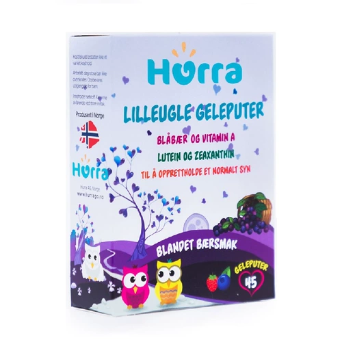 Прямая почтовая почта, Норвегия Хурра Желекое из черничного рыбьего жира, желе, допин, оливковый сахар, маленькие дети, студенты Хухумин