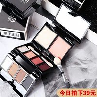 Thái lan mistine10 màu trang điểm hộp eyeshadow khay người mới bắt đầu phù hợp với gấp di động không nở sinh viên khỏa thân trang điểm phấn mắt dikalu