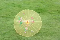 Золотисто -желтый прозрачный зонтик