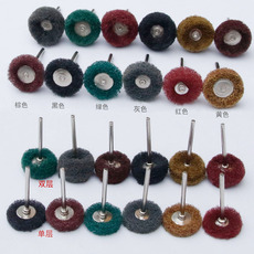 Колесо затвора 包邮百洁布磨头玉石抛光轮迷你刷尼龙电磨头带柄纤维拉丝轮打磨头