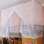 Mùa hè và mùa hè muỗi net với gạc ins gạc vải thoáng khí giường đơn 1.2 m giường rèm tích hợp