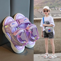 Летние модные нескользящие детские пляжные сандалии для принцессы, сезон 2021, подходит для подростков, мягкая подошва