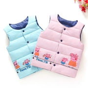 Quần áo trẻ em mùa thu đông 2018 phiên bản mới của Hàn Quốc cho bé trai và bé gái dày lên áo vest trẻ em vest vest