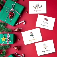 Милая мультяшная открытка, рождественские карточки для школьников, ручная роспись, подарок на день рождения