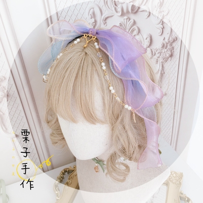 taobao agent Original homemade lolita element fairy gradient hairband Lolita KC