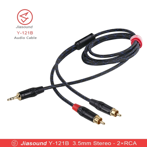 Jiasound One Point Two Audio Cable 3,5 об / мин 6,5 об / мин Dual RCA Lotus Head Computer Audio Cable