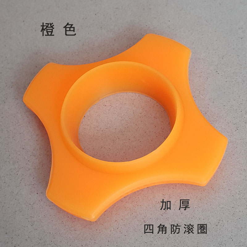 Orange 1Hot sale KTV Microphone Anti roll ring thickening silica gel Four corners ring Microphone Caudal segment protect suit Anti falling sleeve Wheat cover