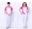 Jiamusi thể dục nhịp điệu thể thao Xia Nan Han lụa nam và nữ vài mẫu thể thao nửa tay áo phù hợp với nhóm quần áo nhảy vuông - Thể thao sau