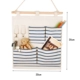 Blue Strip Loock Four -Grid Hanging Bag