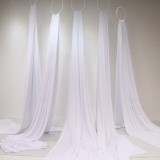 Таблица юбка Туту пряжи 新款婚庆道具凤尾帘牛奶丝韩式背景挂布挂件婚礼酒店装饰现场道具