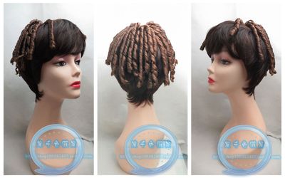 taobao agent LOL alliance hero truly hurt Aike cos wig brown spiral rolling fake hair