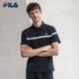 Áo thun ngắn nam Fila Fila 2019 mùa xuân mới thoải mái đan áo ngắn tay áo sơ mi nam - Áo polo thể thao áo thun polo nam cao cấp