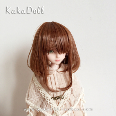 taobao agent Tea Kaka hand | Girls with short wig brown BJD/AZ/OB/Keer/Barbie Polls