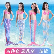 Đồ bơi nàng tiên cá bé gái 2019 công chúa mới dễ thương chia bikini bikini cô gái nước ngoài đuôi cá - Đồ bơi trẻ em