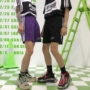Hàn quốc ins Harajuku phong cách bf casual loose ulzzang quần short sinh viên thể thao hoang dã năm quần quần nam giới và phụ nữ sooc bò rách nữ