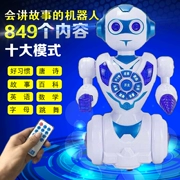 Điều khiển từ xa robot thông minh trẻ em 1 tuổi 2 tuổi 3 tuổi 4 tuổi câu đố giáo dục sớm đồ chơi đi bộ hát cho bé trợ lý tốt