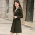 2018 mùa thu mới Hàn Quốc phiên bản của mỏng giảm béo thời trang tính khí trong phần dài của eo áo len nữ áo len Accentuated eo áo