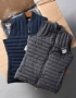 Người anh hương vị cao cấp lụa chặt chẽ cotton dày cổ áo cổ áo không tay không thấm nước vest vest cotton mùa thu và mùa đông nam quần áo 0.53 quần áo nam