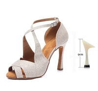 Индивидуальный шампанский цвет 9 см каблука (в помещении)