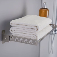 Освобожденная 304 Полотенца из нержавеющей стали стена ванной -складное складное полотенце полотенце подвеска для хранения туалета