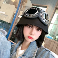 Японские небольшие дизайнерские ретро очки, модное ведро, шапка подходит для мужчин и женщин