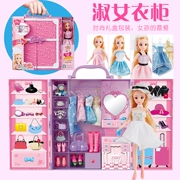 Baumei tủ quần áo barbie phù hợp với hộp quà tặng cô gái công chúa ăn mặc búp bê barbie đồ chơi quần áo - Búp bê / Phụ kiện