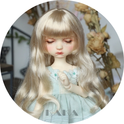 taobao agent [Non -replenishment after sale] Kaka BJD doll 346 points imitate Malai Mao's soft and silky coating, curly hair wigs