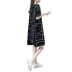Châu âu trạm 2018 mới của Hàn Quốc phiên bản của phần dài của cotton dress nữ mùa hè màu đen kích thước lớn lỏng mỏng một từ váy A-Line Váy