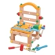 Luban lắp ráp đồ chơi giáo dục nut ghế công cụ kết hợp gỗ boy ghế đa chức năng các khối di động của trẻ em