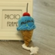 Синяя игрушка для мороженого