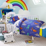 Bông mẫu giáo quilt ba mảnh sáu mảnh thiết lập với lõi mùa xuân và mùa thu bé cotton nap bộ đồ giường trẻ em sản phẩm giường mùa hè