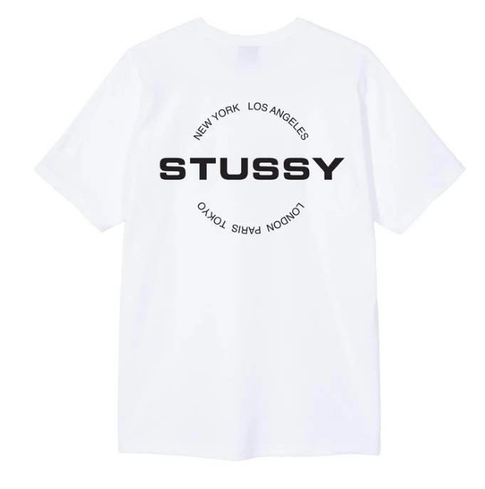 Stussy tide бренд Stucy's множество хлопковых футболок с круглым вырезом и short-sleeved снимок без возврата Canadian покупок