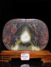 Ювелирный камень 鸡血红碧玉 绿腊石天然玉石摆件 精品奇石观赏石原石